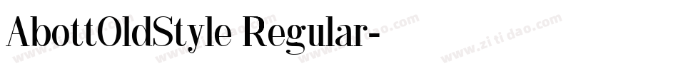 AbottOldStyle Regular字体转换